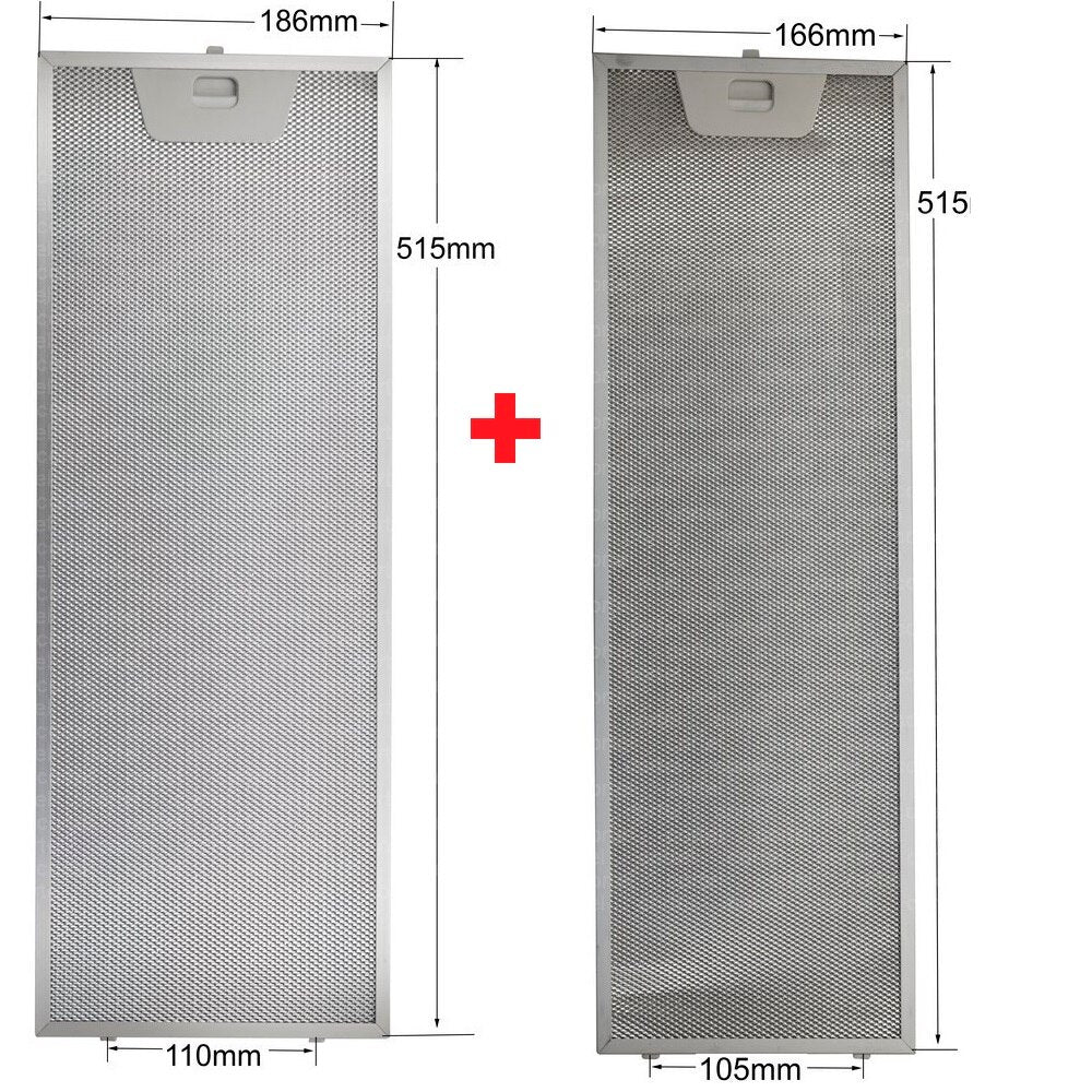 13 $ | 00660222 00660223 Juego de filtros para campana extractora 515x166 + extractor de grasa para campana extractora 515x186 50271563004